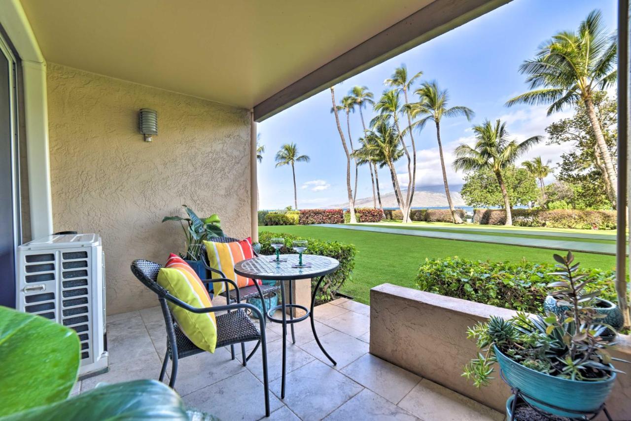 Ocean-View Kihei Condo With Lanai Steps To Beach! Eksteriør billede