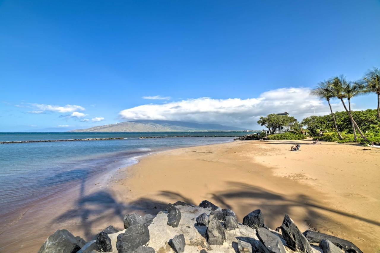 Ocean-View Kihei Condo With Lanai Steps To Beach! Eksteriør billede